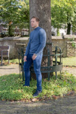 Thirij Pullover Middenblauw - Afbeelding 2