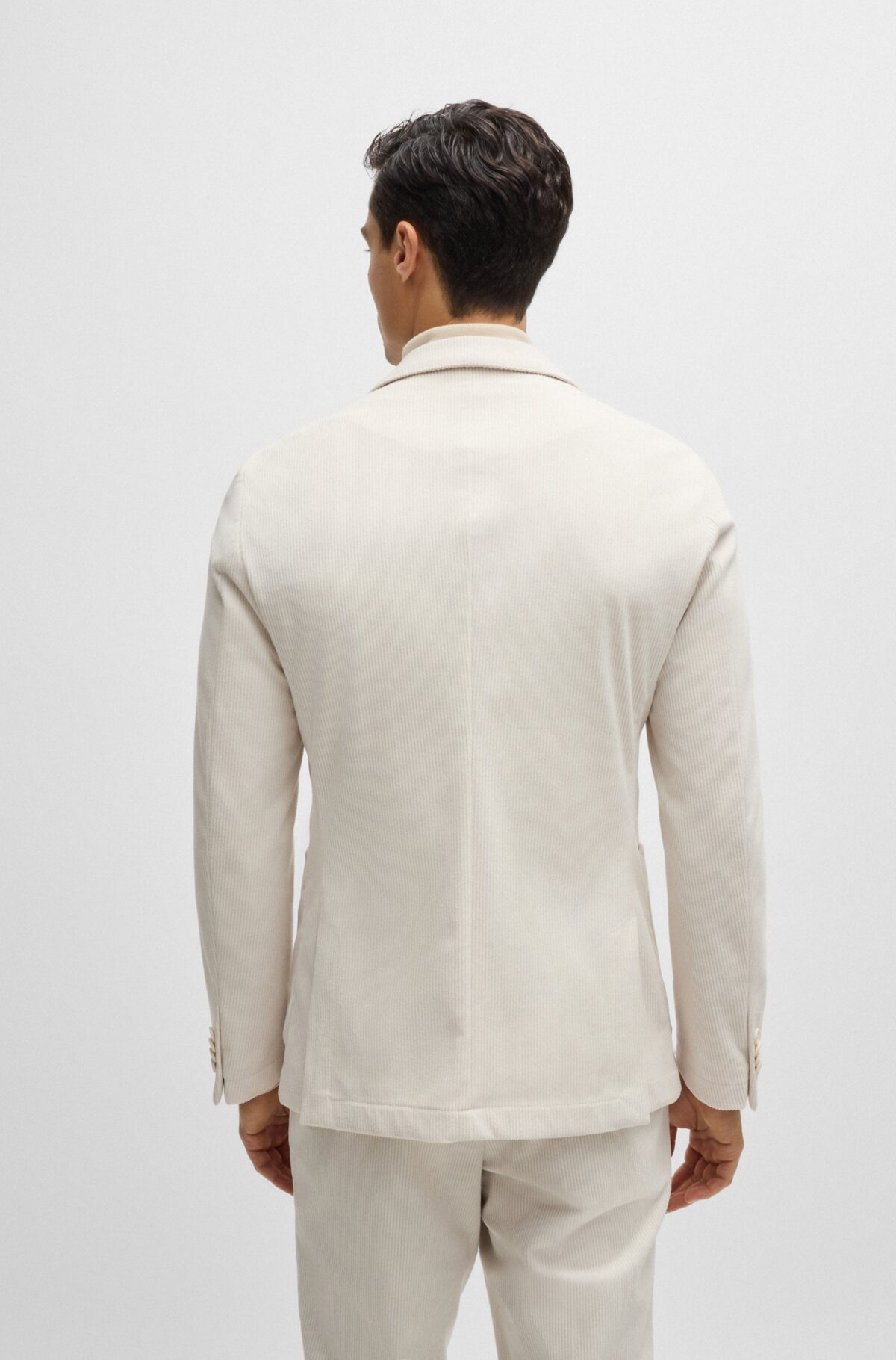 BOSS Colbert Stretchcorduroy Ivoor - Afbeelding 5