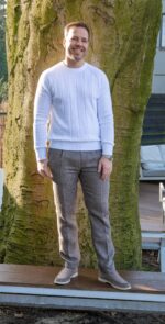 Thirij Kabeltrui Wit - Afbeelding 2