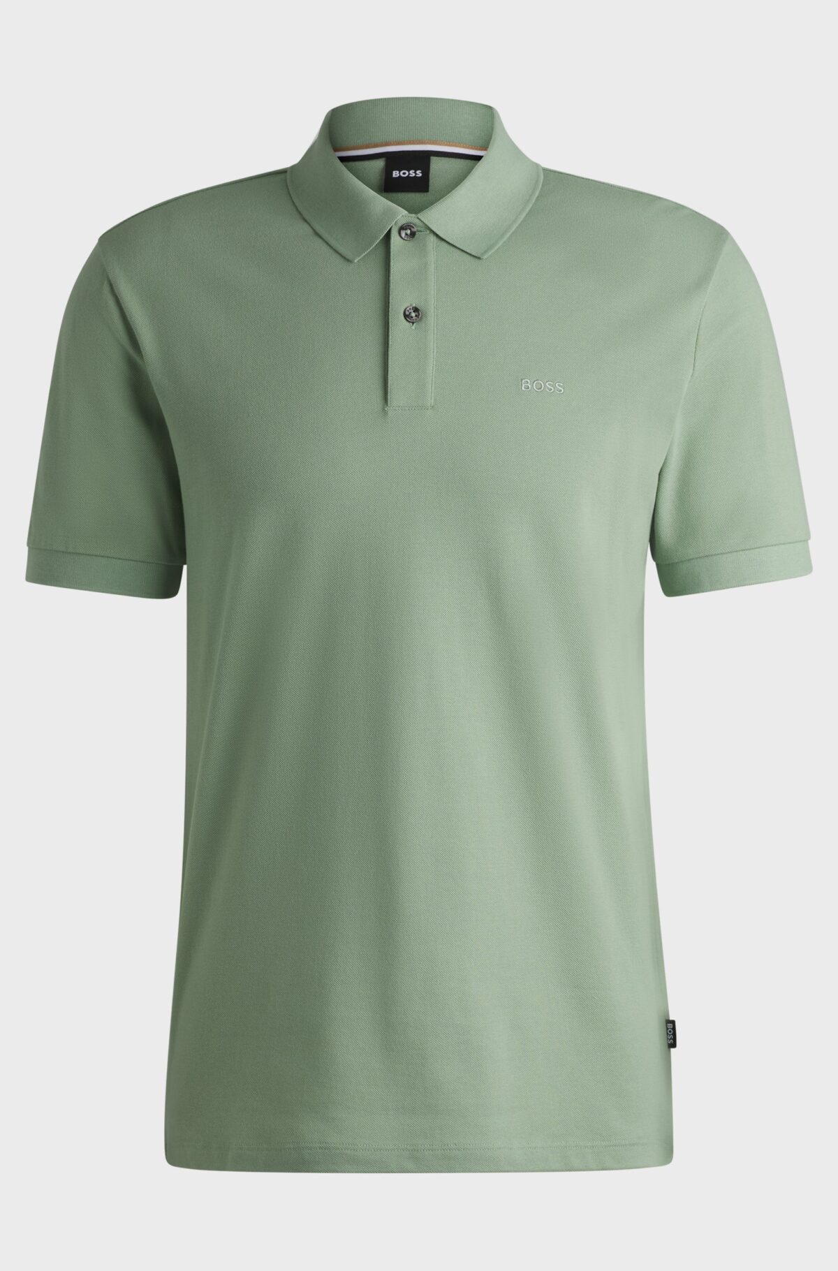 BOSS Poloshirt Katoen Pique Lichtgroen - Afbeelding 5