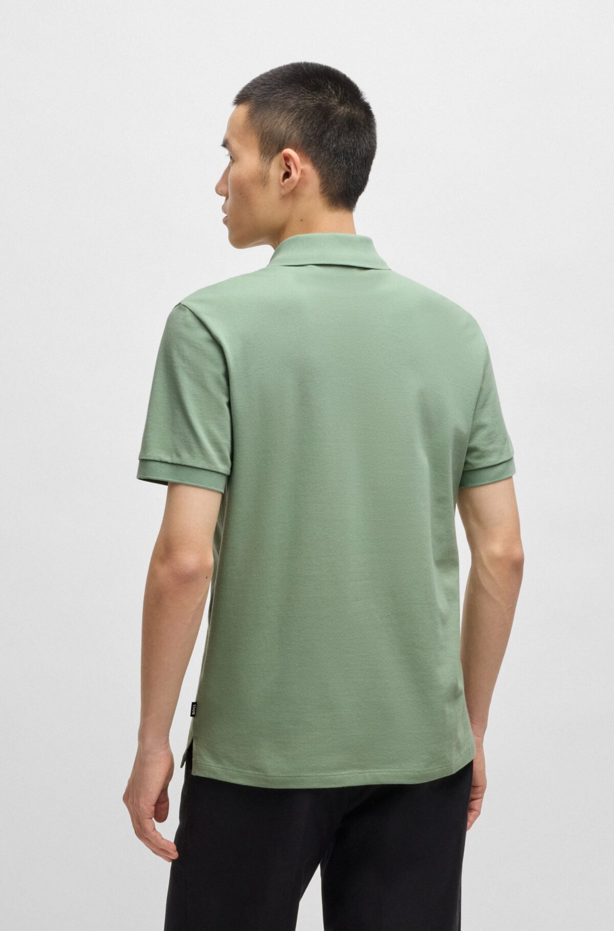 BOSS Poloshirt Katoen Pique Lichtgroen - Afbeelding 3