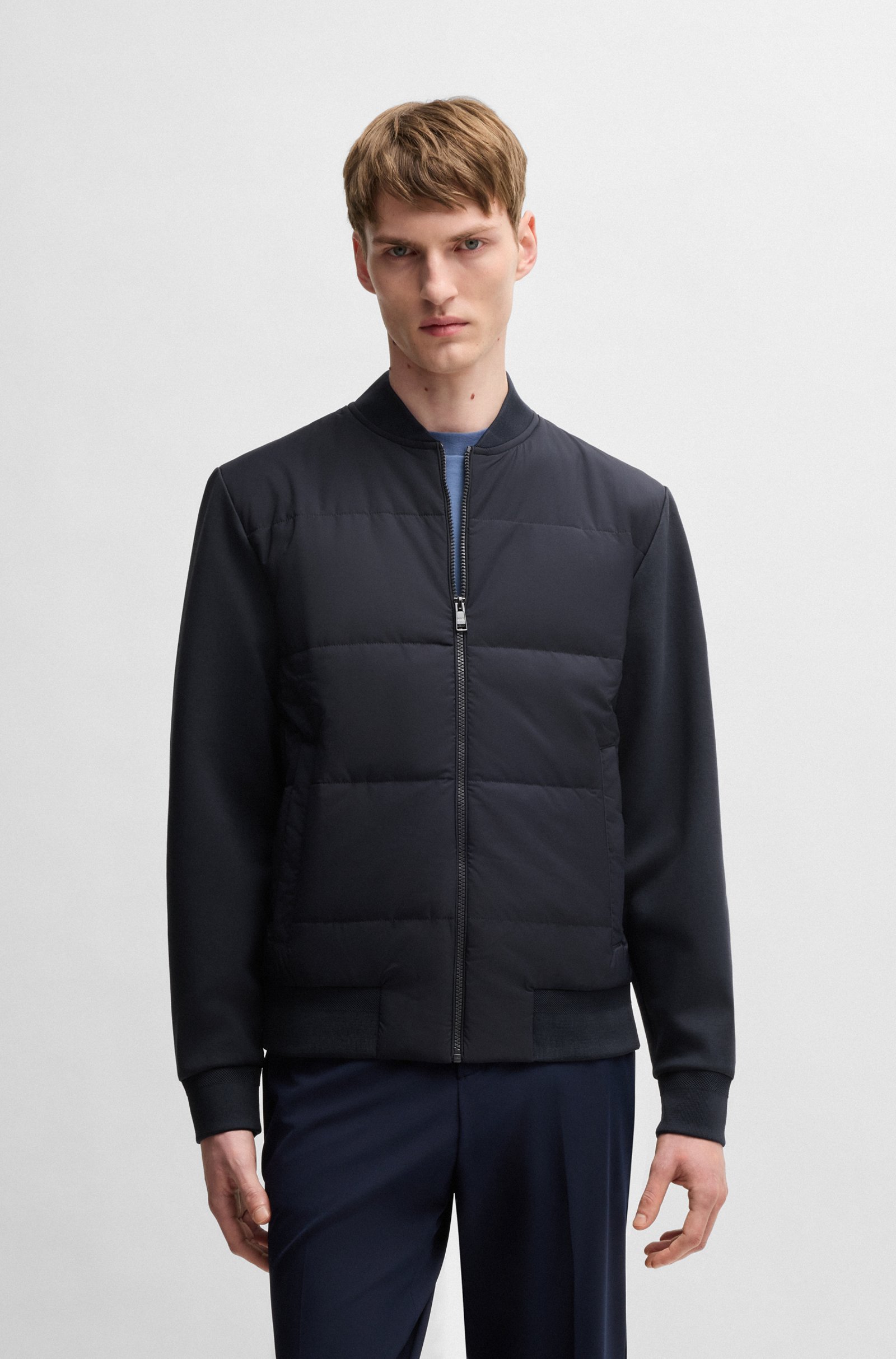 hbeu50532767_404_350 BOSS Outdoor Vest Donkerblauw - Afbeelding 1