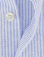 John Miller Tailored-Fit Gestreept Lichtblauw - Afbeelding 2