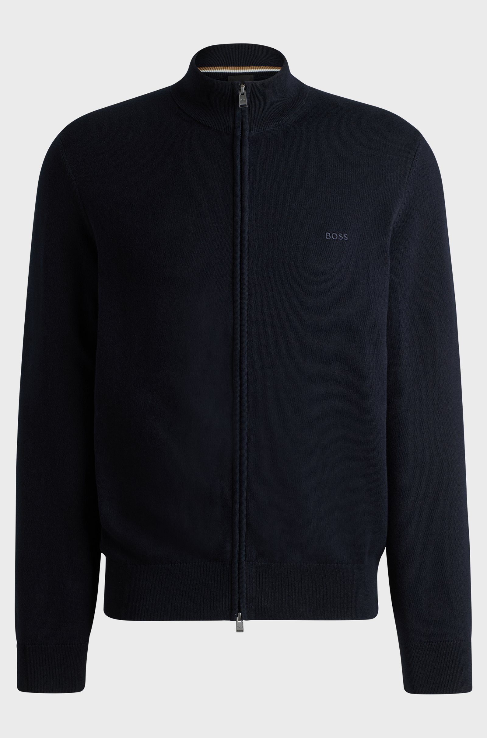 hbeu50505998_404_100 BOSS Vest Katoen logostiksel Donkerblauw - Afbeelding 5