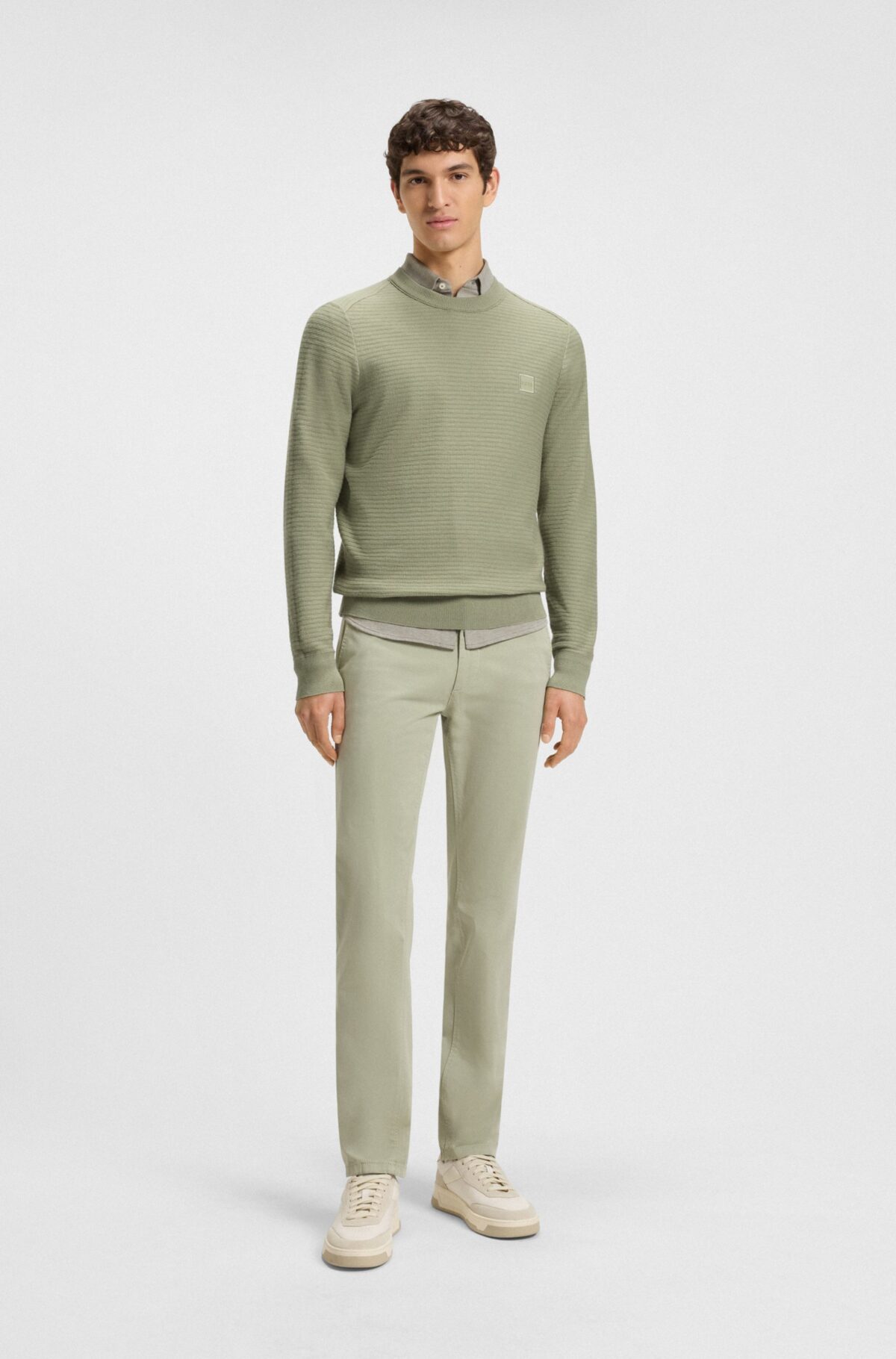 BOSS ORANGE Pullover Lichtgroen - Afbeelding 3