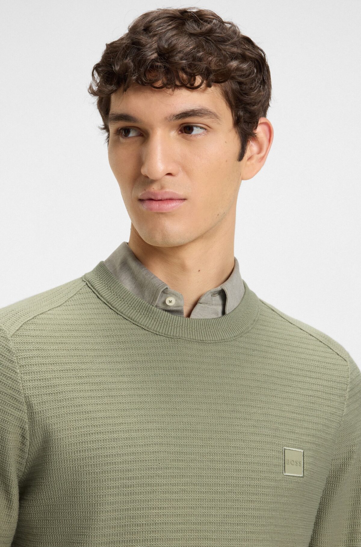 BOSS ORANGE Pullover Lichtgroen - Afbeelding 2