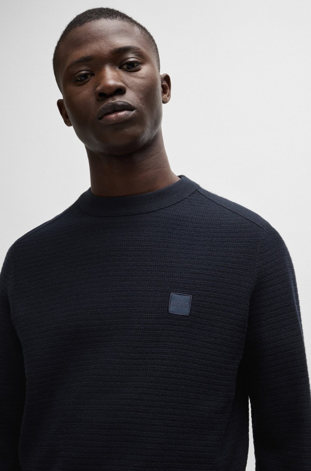 BOSS ORANGE Pullover Donkerblauw - Afbeelding 2
