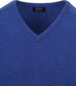 William Lockie V-Hals Pullover Middenblauw - Afbeelding 2