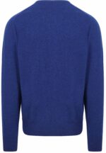 William Lockie V-Hals Pullover Middenblauw - Afbeelding 3