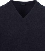William Lockie V-Hals Pullover Donkerblauw - Afbeelding 2