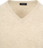 William Lockie V-Hals Pullover Beige - Afbeelding 2