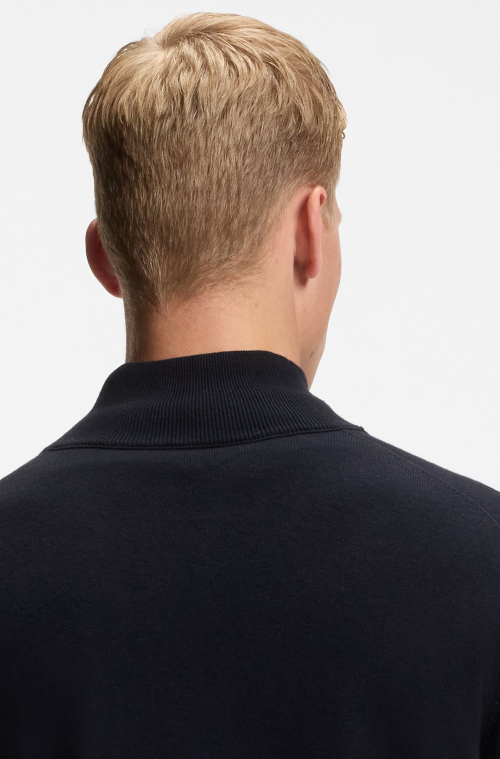 50543692 BOSS ORANGE Vest Katoen Donkerblauw - Afbeelding 4