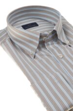 Paul & Shark Classic-Fit Shirt Streep Taupe - Afbeelding 3