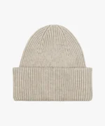 Profuomo Knitted Beanie Wol Zand