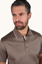Paul & Shark Poloshirt Katoen Taupe - Afbeelding 3