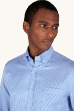 Paul & Shark Classic-Fit Shirt Blauw Streep - Afbeelding 2