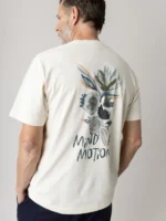 Mos Mosh Gallery T-Shirt Backprint Ivoor - Afbeelding 2
