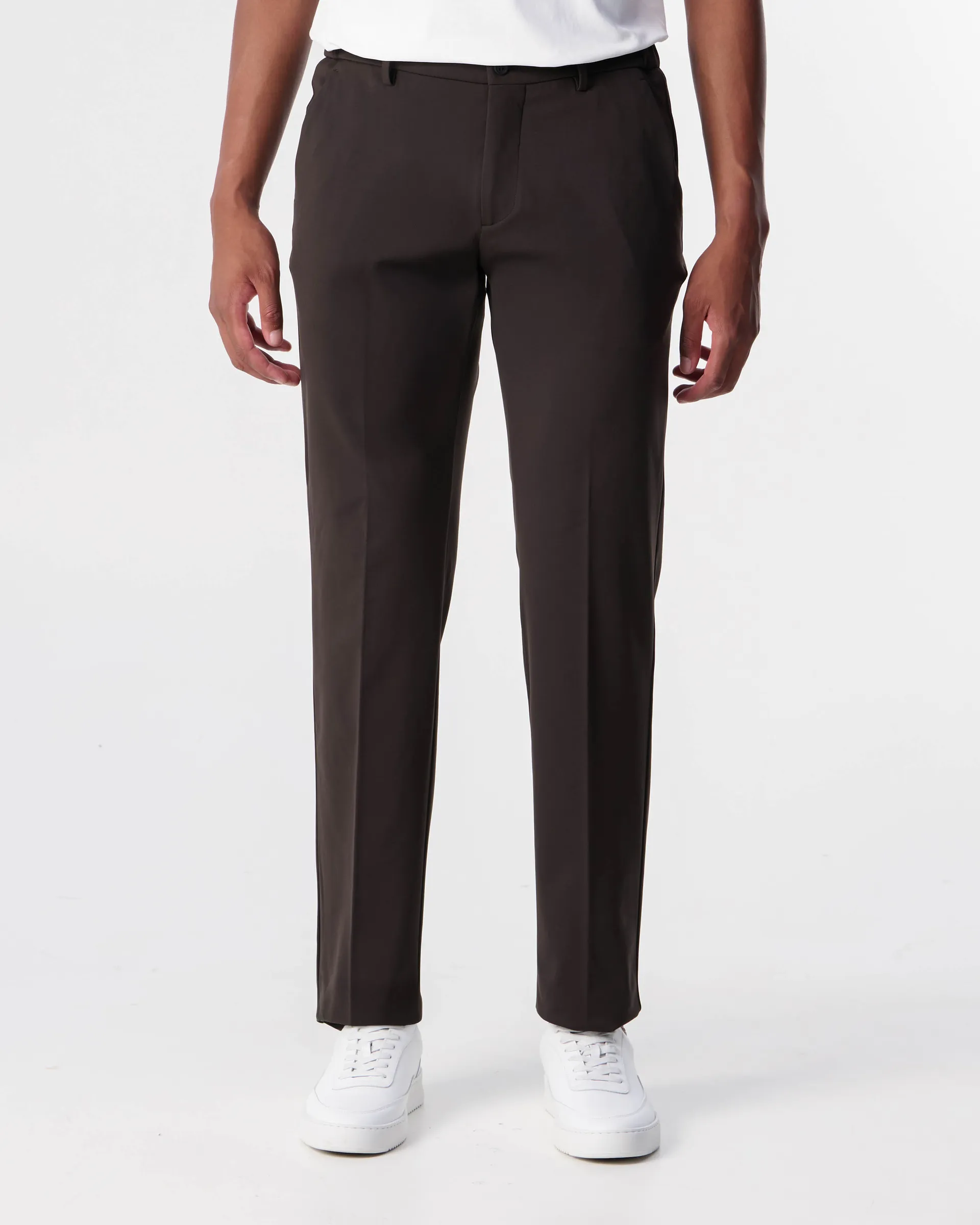 MG1751X-Brown Berwich Travel Chino Donkerbruin - Afbeelding 1