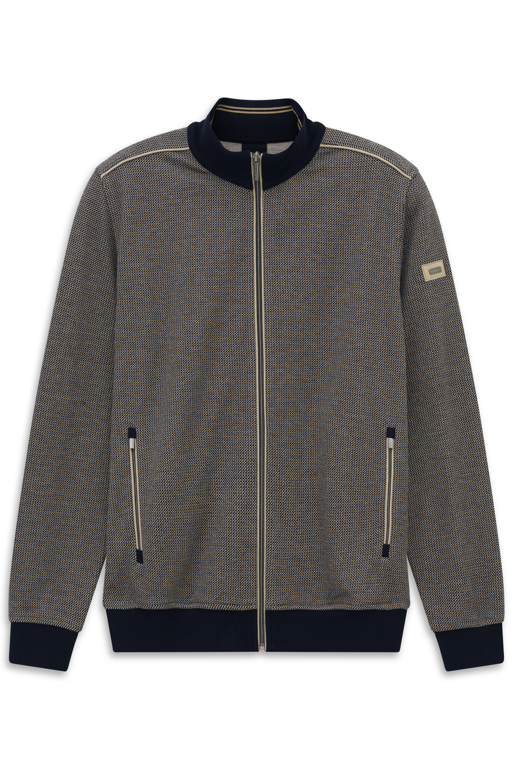 bugatti_saisonnos_390_8750-15142E Bugatti Vest Met Zakken Taupe - Afbeelding 1