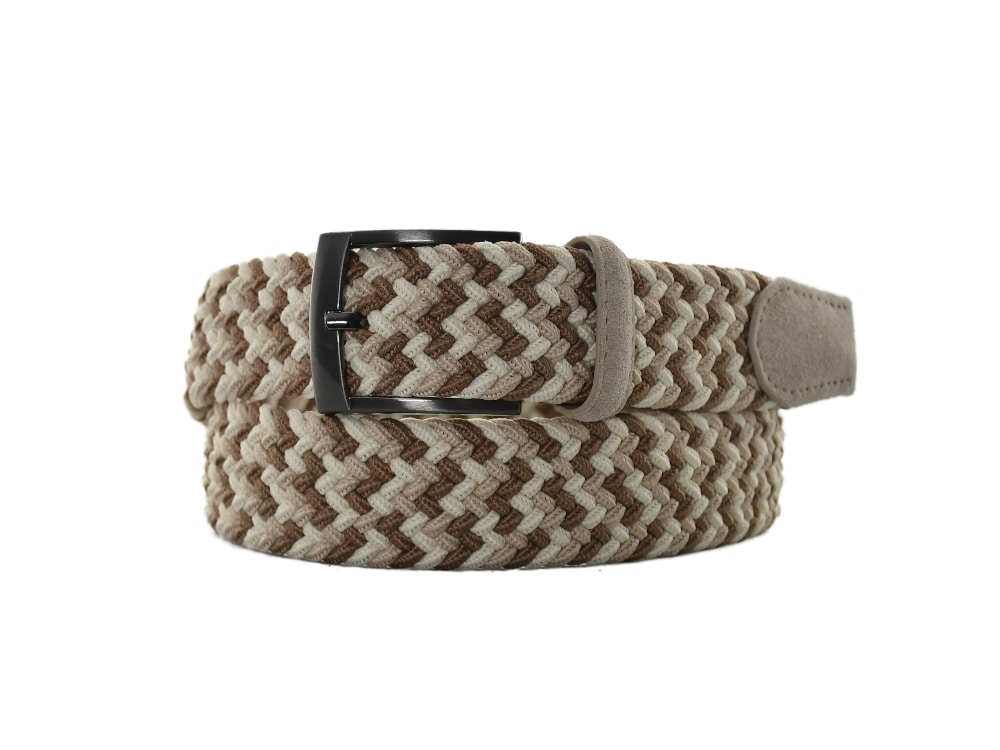 395050-6062-beige-l-bruin-m-bruin-09-2025 6-Road Riem Stretch Multicolour Taupe - Afbeelding 1