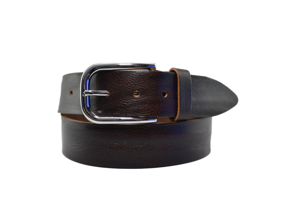 500010-67-donkerbruin-25-10 6-Road Riem Leer Donkerbruin - Afbeelding 1