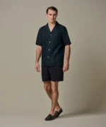 Profuomo Short Linnen-Mix Donkerblauw - Afbeelding 2